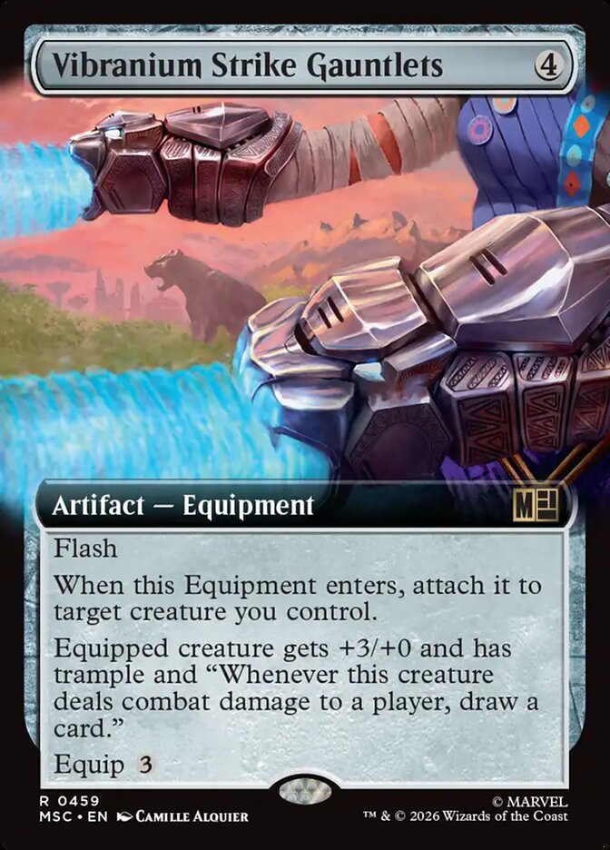 Vibranium Strike Gauntlets, Marvel Super Heroes Commander Card Art