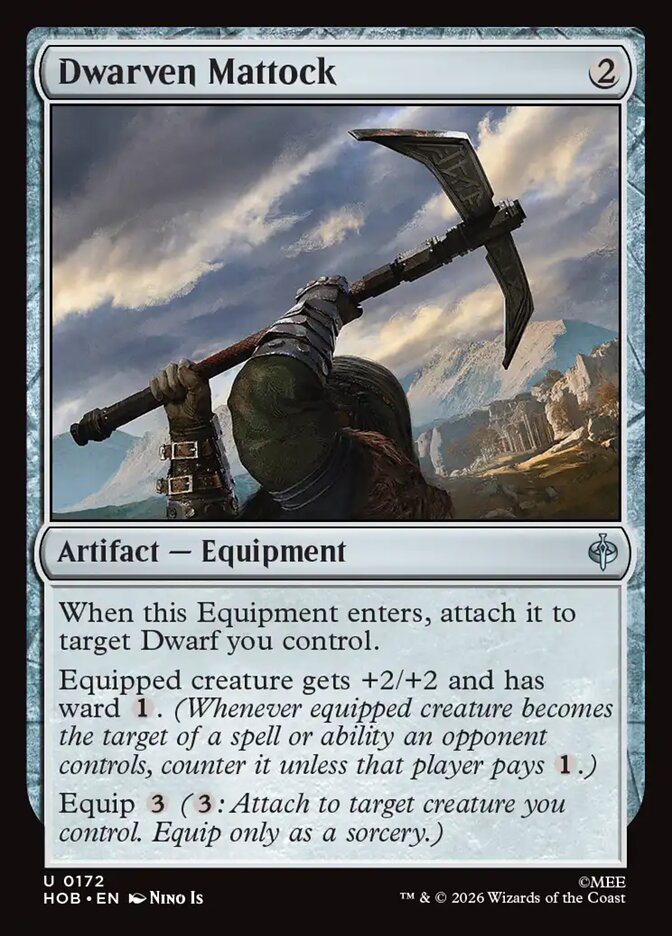 Dwarven Mattock, The Hobbit Card Art