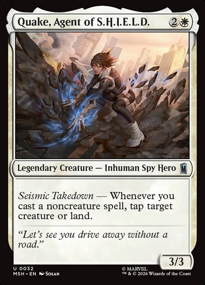 Quake, Agent of S.H.I.E.L.D., Marvel Super Heroes Card Art