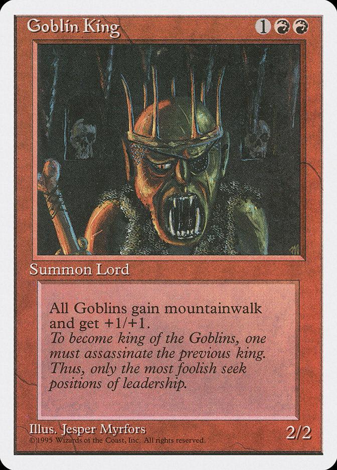 Goblin King, Fourth edition Card Art