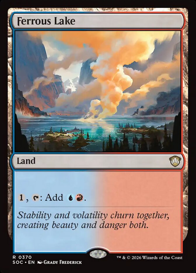 Ferrous Lake, Secrets Of Strixhaven Commander Card Art