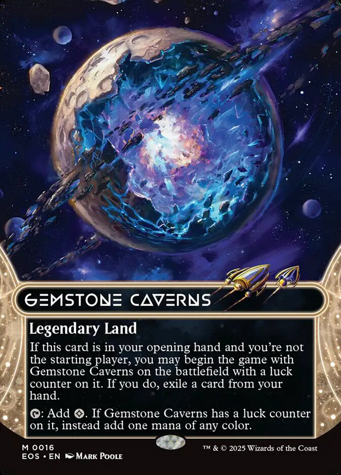 Gemstone Caverns, Edge of eternities: stellar sights Card Art