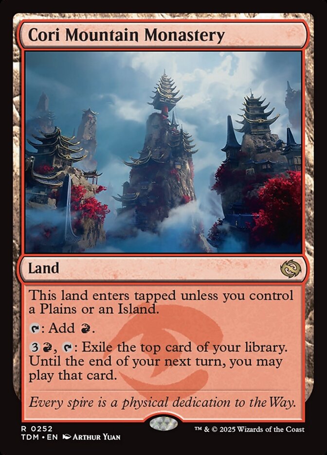 Cori Mountain Monastery, Tarkir: dragonstorm Card Art