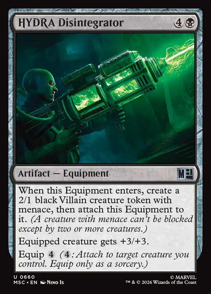 HYDRA Disintegrator, Marvel Super Heroes Commander Card Art