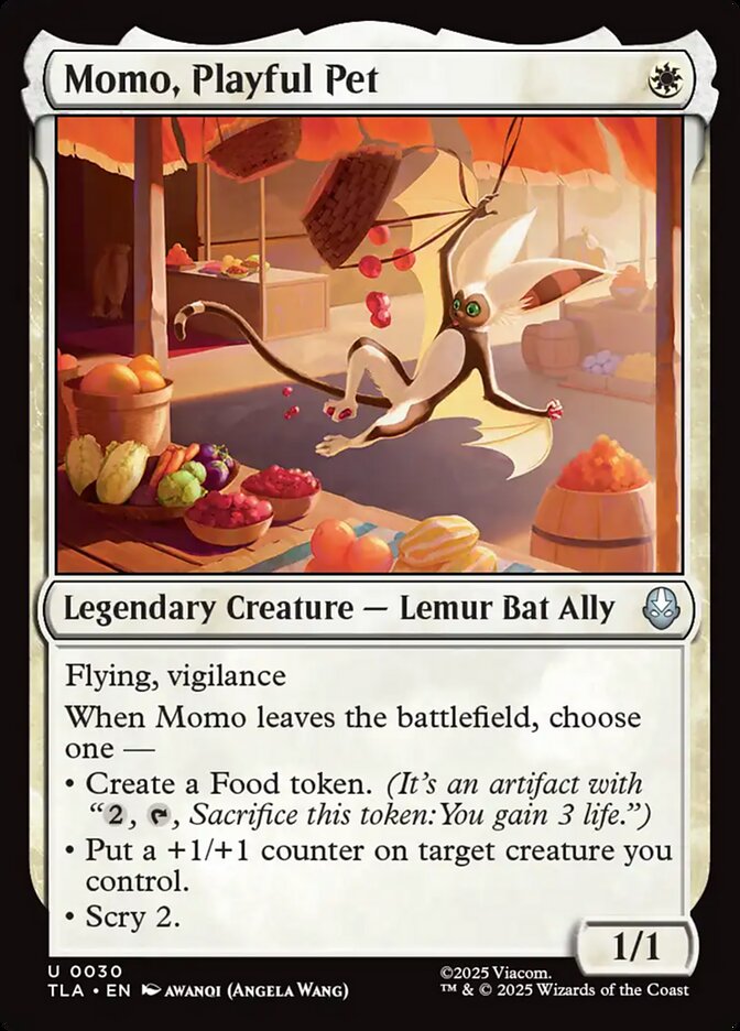 Momo, Playful Pet, Avatar: The Last Airbender Card Art