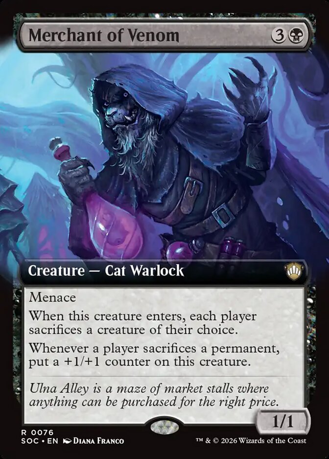 Merchant of Venom, Secrets Of Strixhaven Commander Card Art