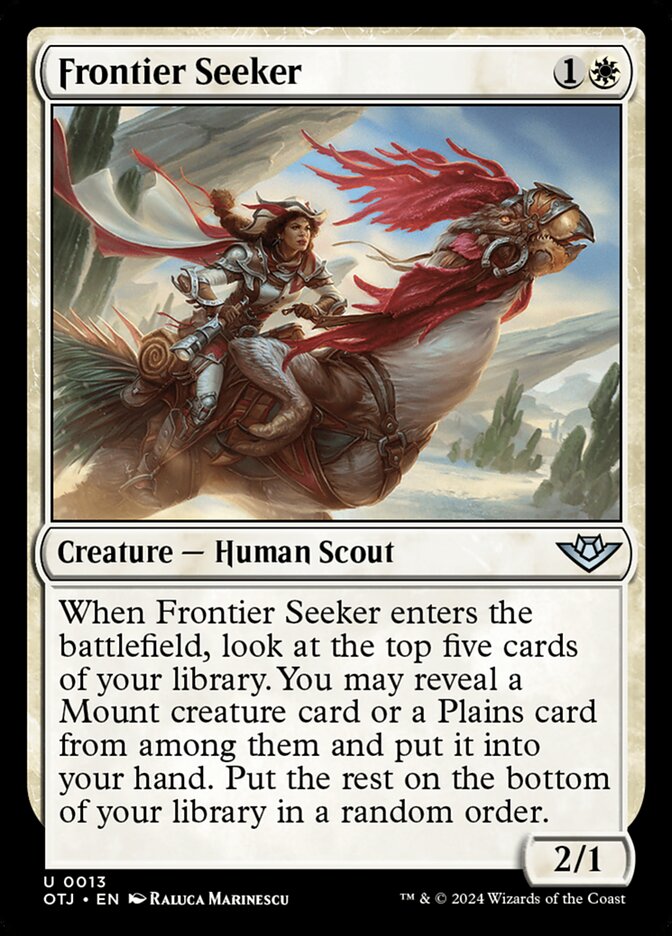 Frontier Seeker, Outlaws of thunder junction Card Art