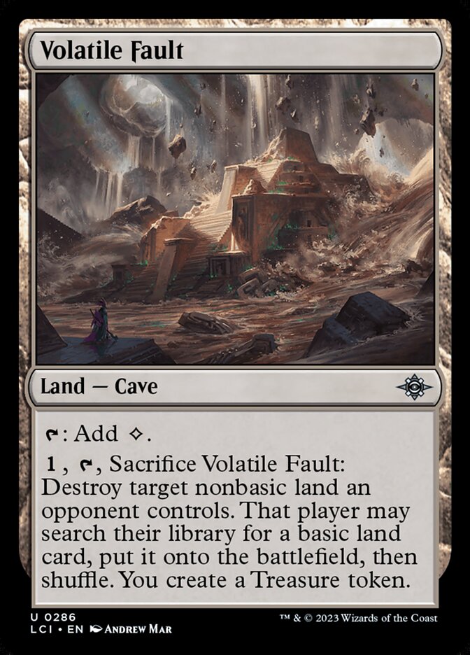 Volatile Fault, The lost caverns of ixalan Card Art