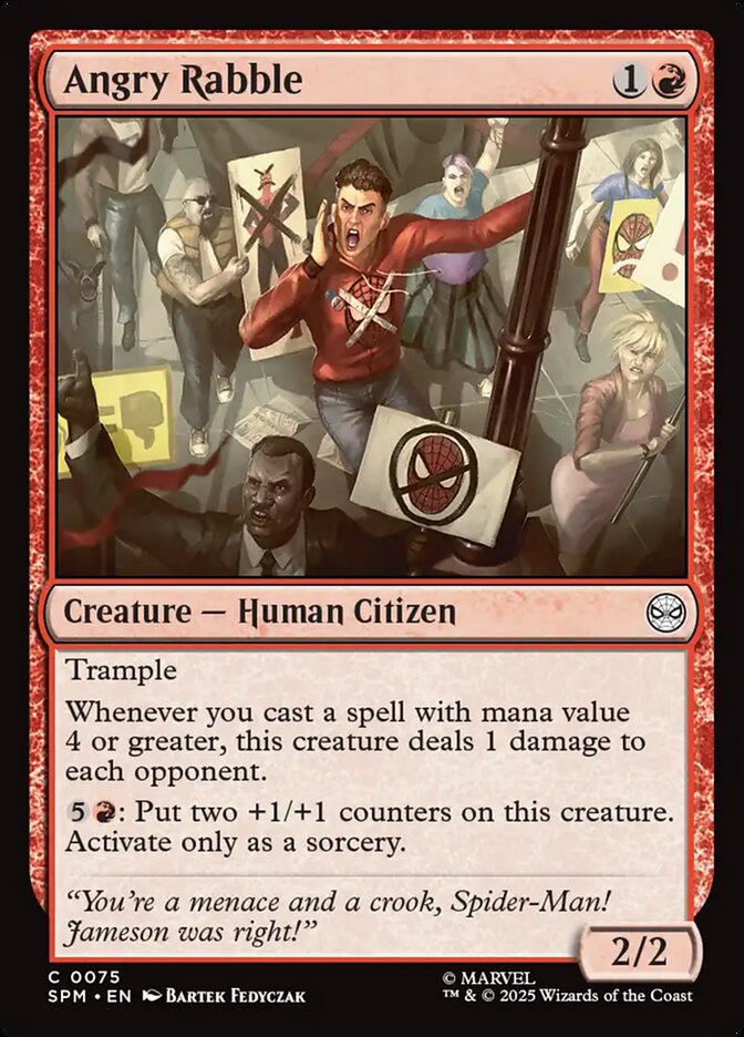 Angry Rabble, Marvel'S Spider-Man Card Art