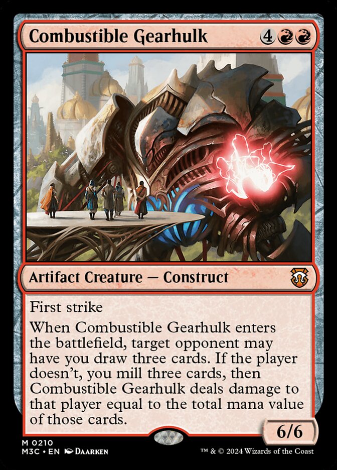 Combustible Gearhulk, Modern horizons 3 commander Card Art