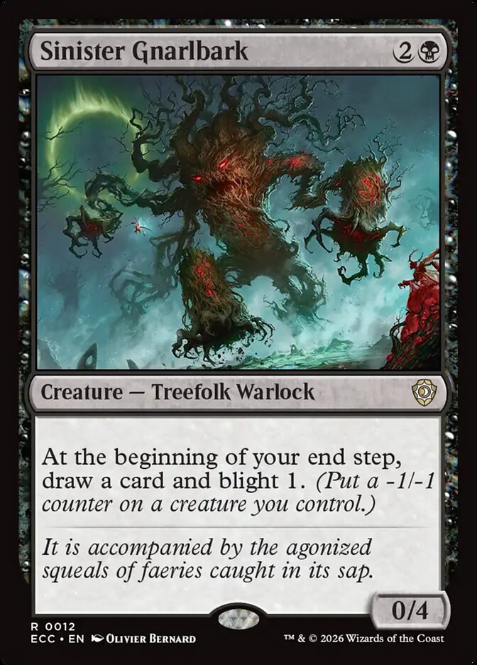 Sinister Gnarlbark, Lorwyn Eclipsed Commander Card Art