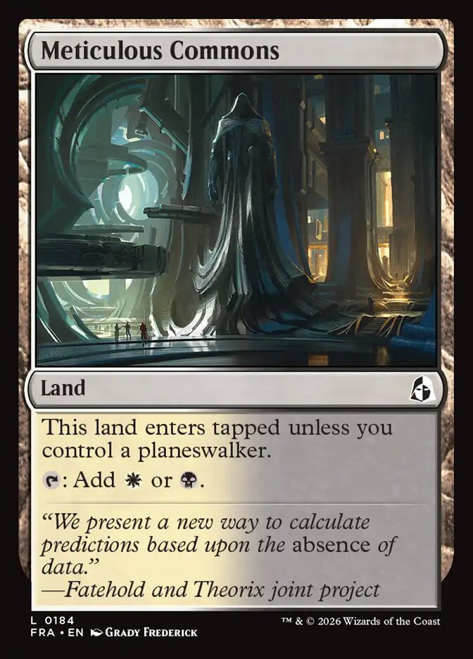 Meticulous Commons, Reality Fracture Card Art