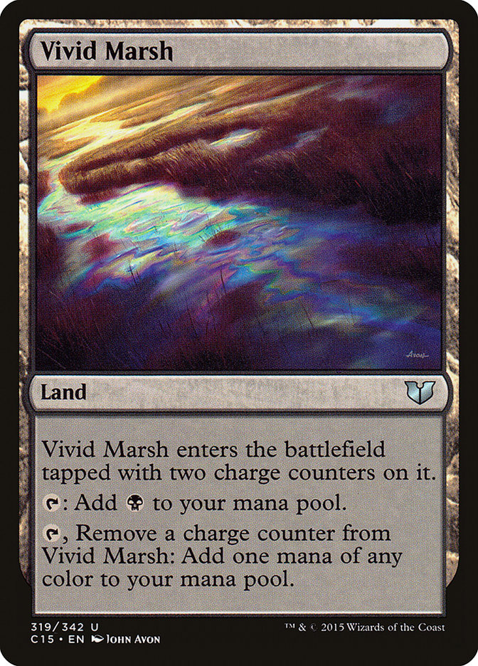 Vivid Marsh, Commander 2015 Card Art