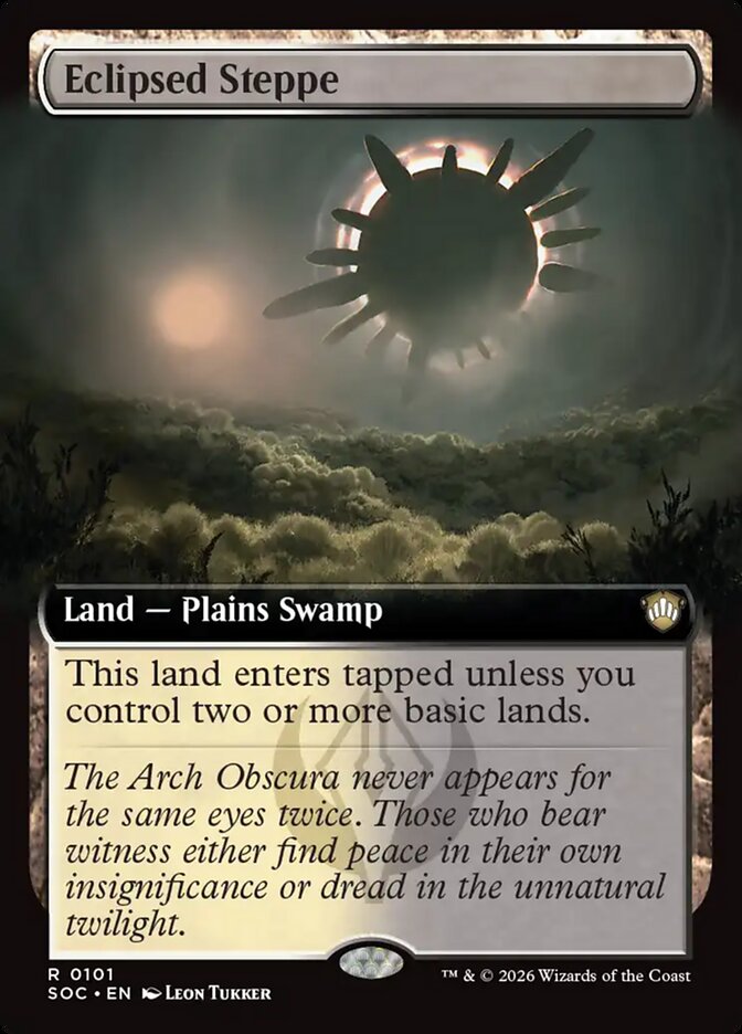 Eclipsed Steppe, Secrets Of Strixhaven Commander Card Art