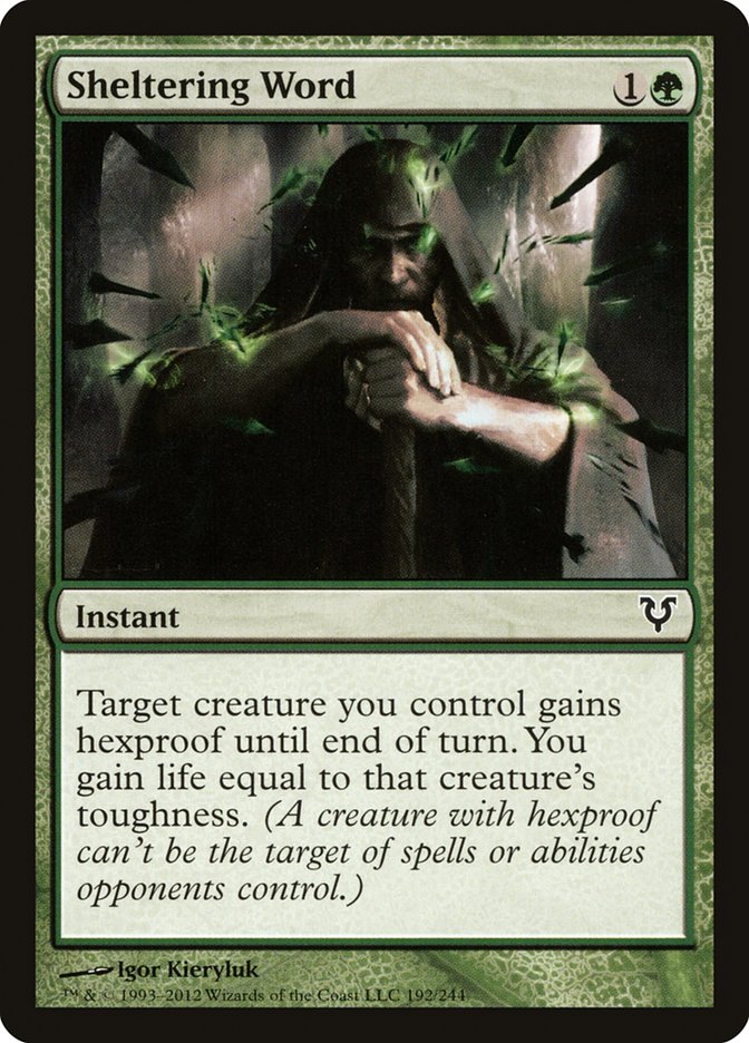 Sheltering Word, Avacyn restored Card Art