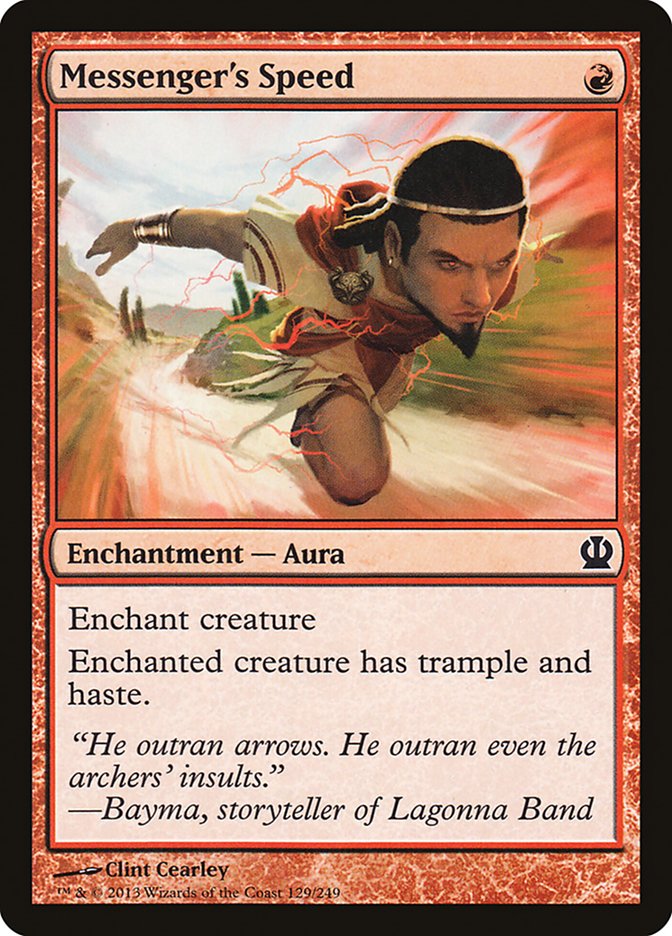 Messenger's Speed, Theros Card Art