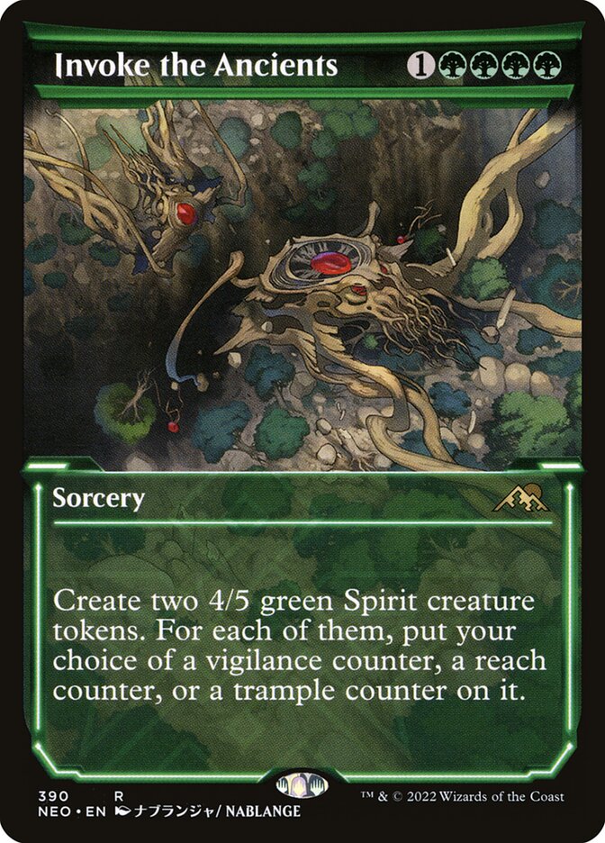 Invoke the Ancients, Kamigawa: neon dynasty Card Art