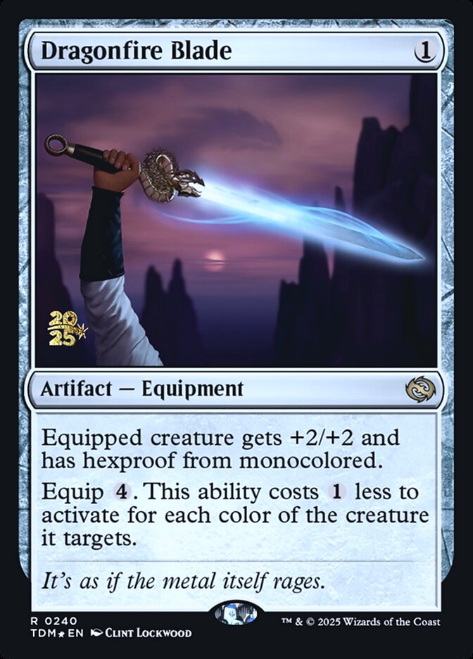 Dragonfire Blade, Tarkir: dragonstorm promos Card Art