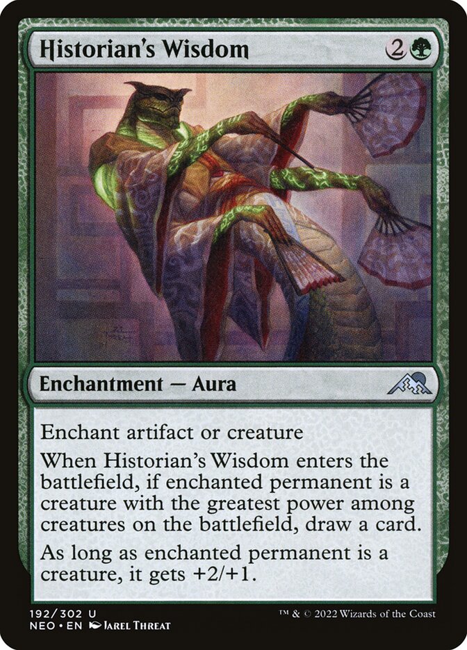 Historian's Wisdom, Kamigawa: neon dynasty Card Art