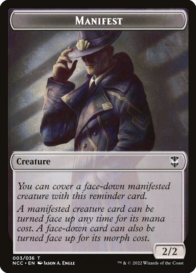 Manifest, New Capenna Commander Tokens Card Art