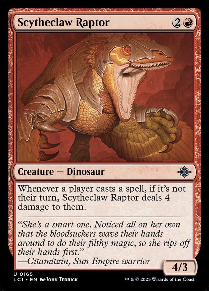 Scytheclaw Raptor, The lost caverns of ixalan Card Art