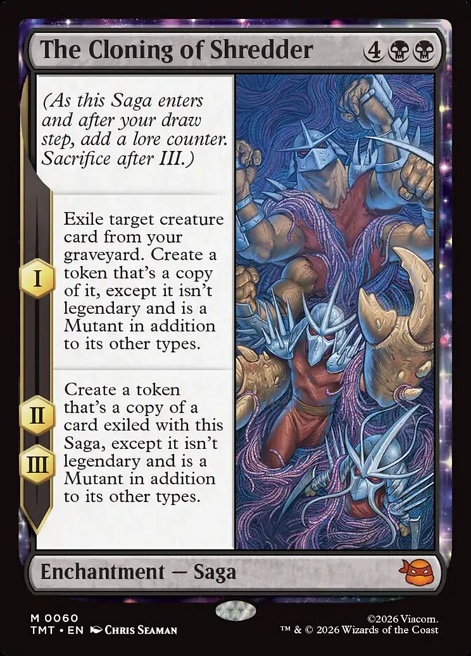 The Cloning of Shredder, Teenage Mutant Ninja Turtles Card Art