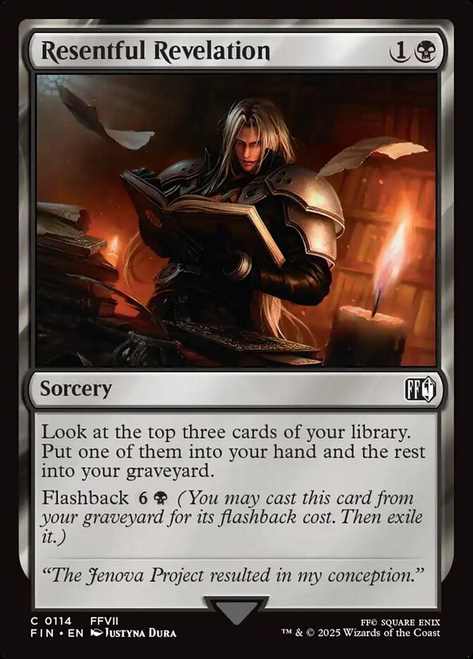 Resentful Revelation, Final fantasy Card Art