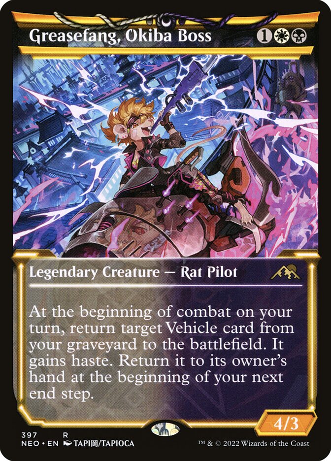 Greasefang, Okiba Boss, Kamigawa: neon dynasty Card Art