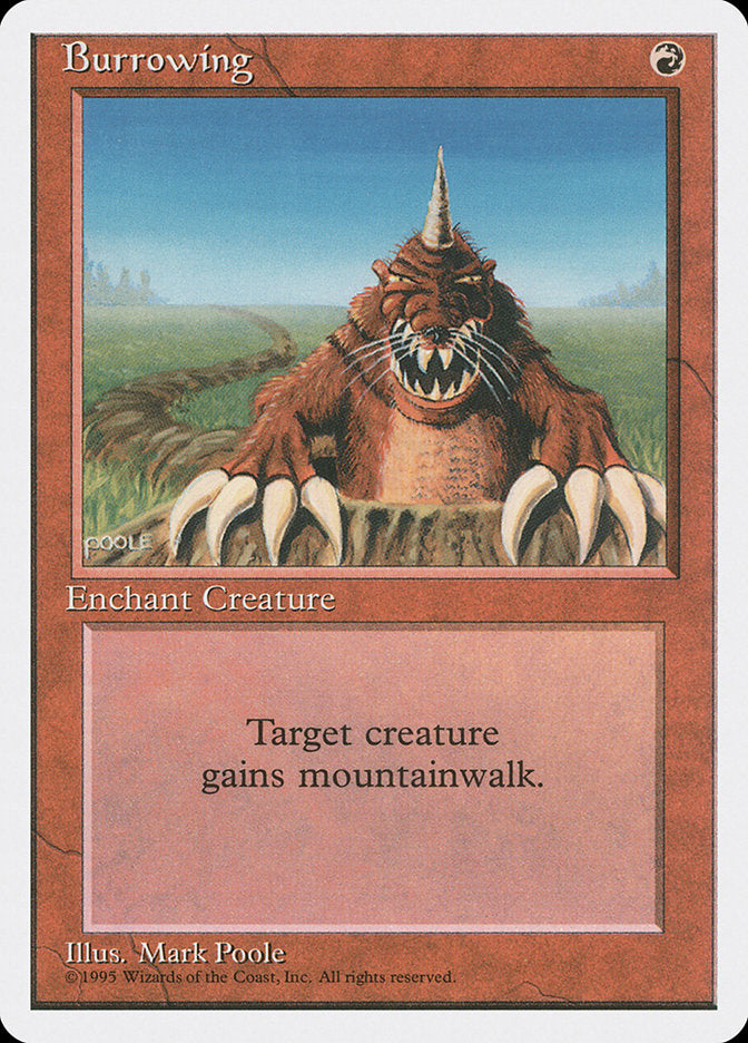 Burrowing, Fourth edition Card Art