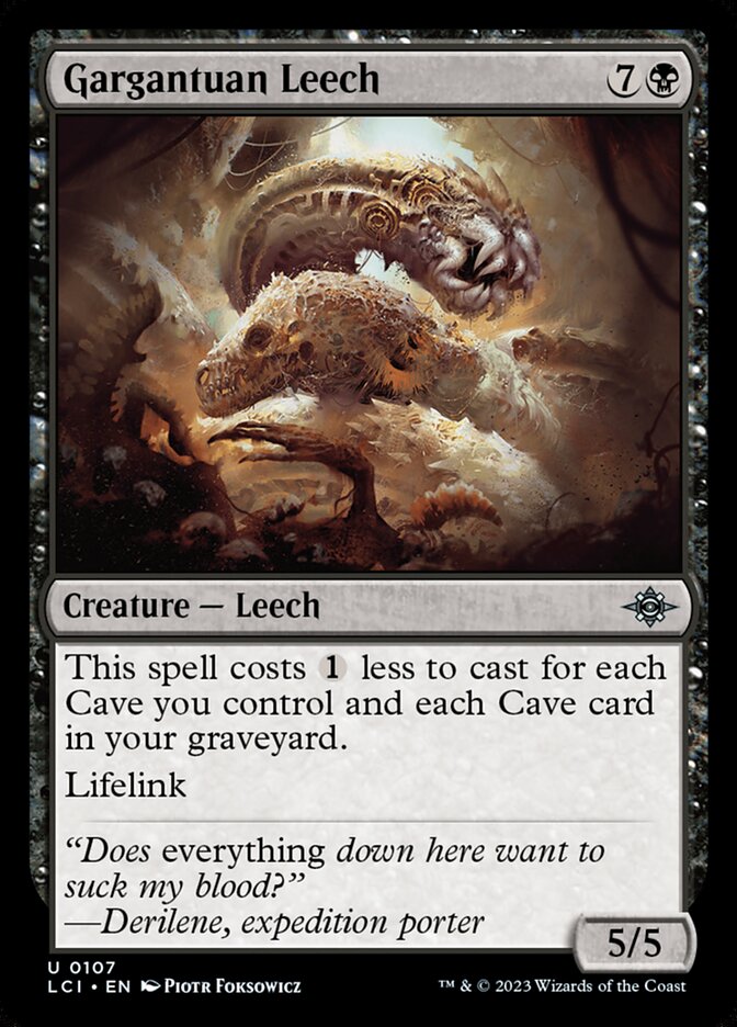 Gargantuan Leech, The lost caverns of ixalan Card Art