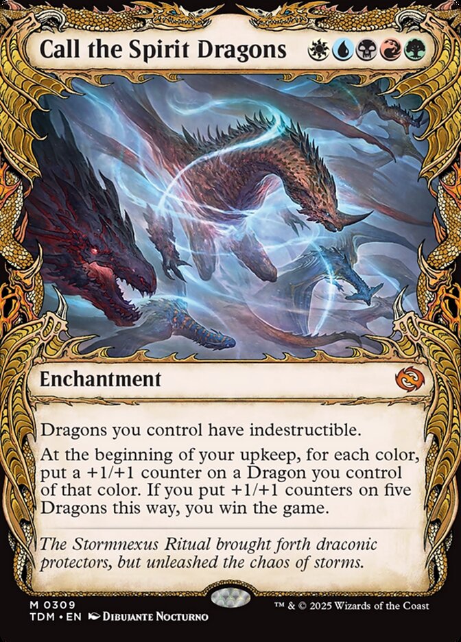 Call the Spirit Dragons, Tarkir: dragonstorm Card Art