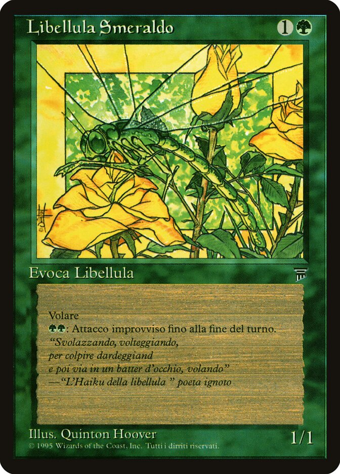 Emerald Dragonfly, Legends Card Art