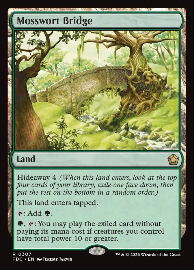 Mosswort Bridge, Foundations Commander Card Art