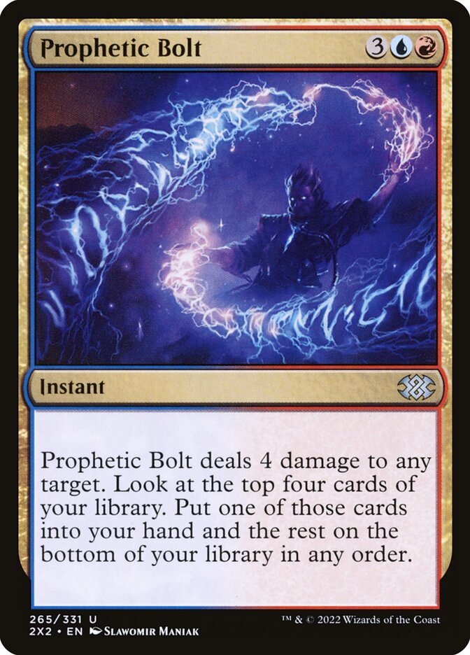 Prophetic Bolt, Double masters 2022 Card Art