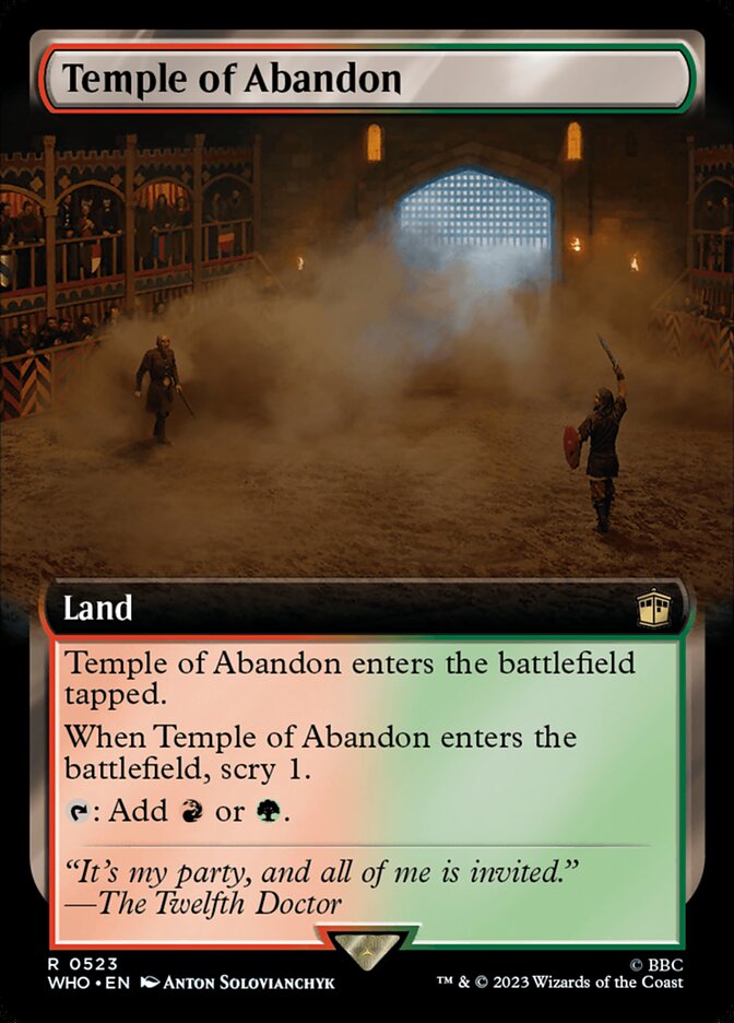 Temple of Abandon, Doctor Who Card Art