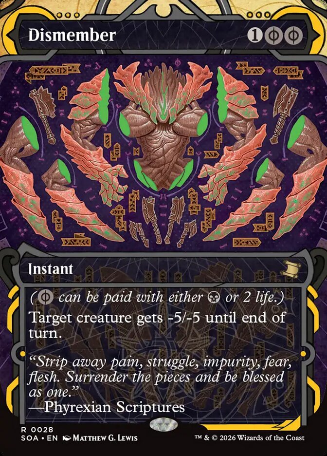 Dismember, Secrets Of Strixhaven Mystical Archive Card Art
