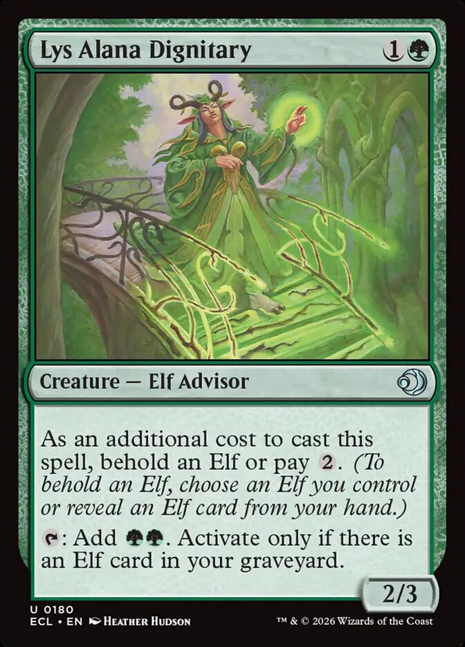 Lys Alana Dignitary, Lorwyn Eclipsed Card Art