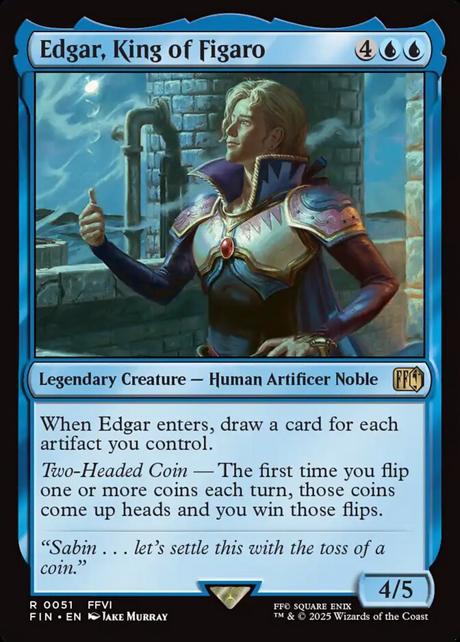 Edgar, King of Figaro, Final Fantasy Card Art