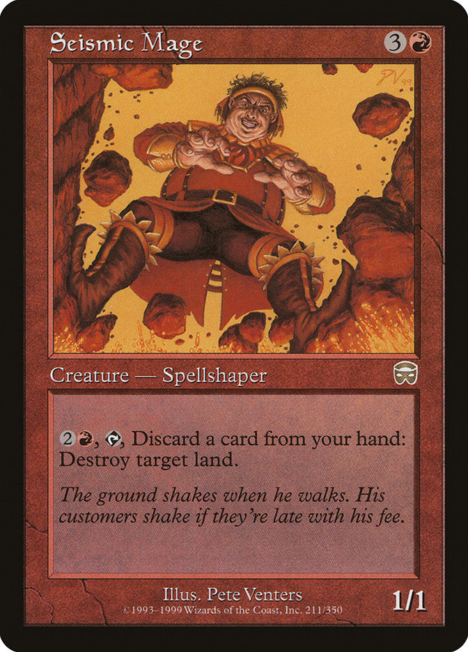Seismic Mage, Mercadian Masques Card Art