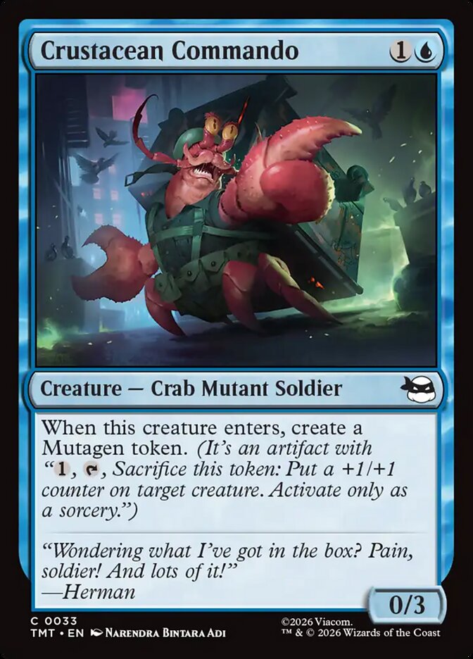 Crustacean Commando, Teenage Mutant Ninja Turtles Card Art