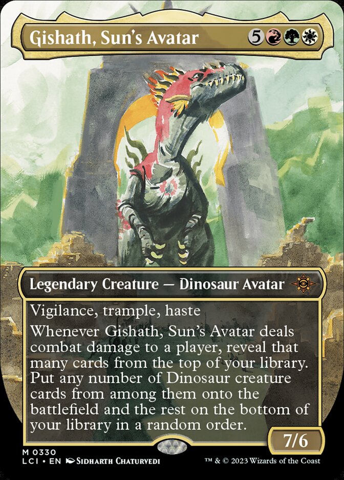 Gishath, Sun's Avatar, The lost caverns of ixalan Card Art