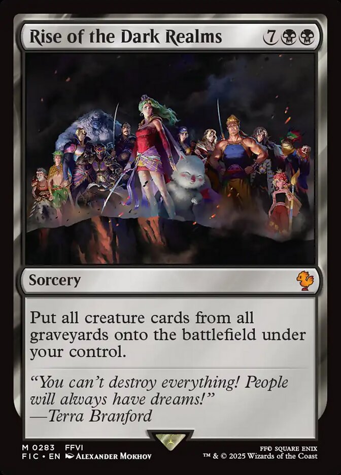 Rise of the Dark Realms, Final fantasy commander Card Art