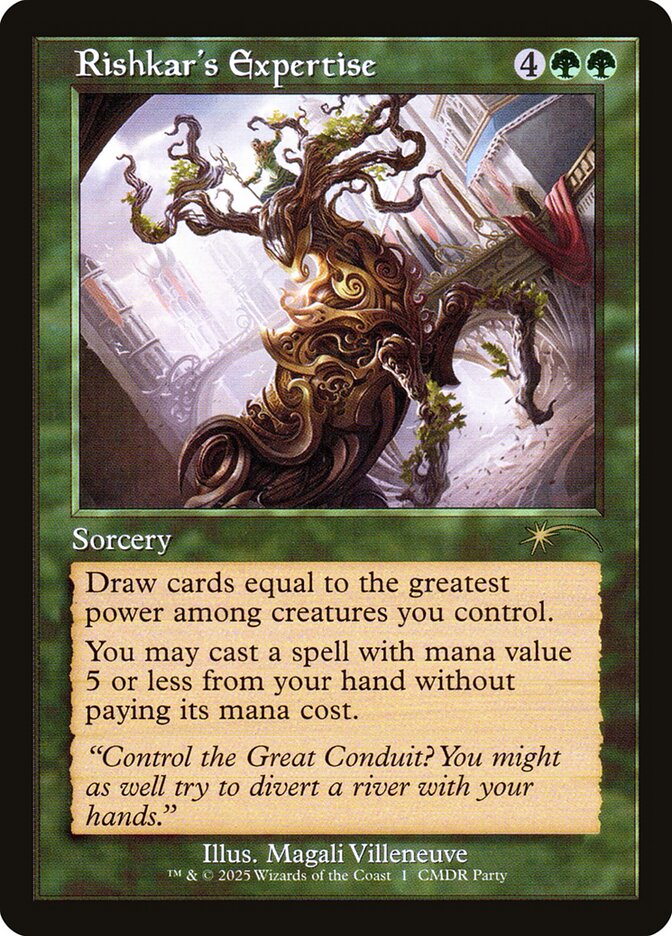 Rishkar's Expertise, Wizards Play Network 2025 Card Art