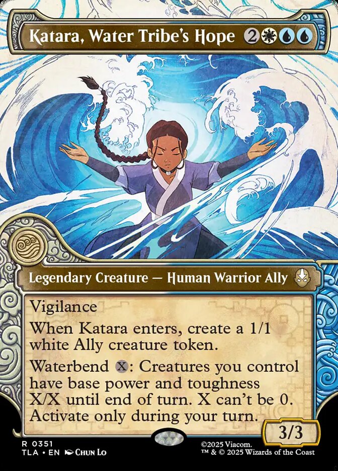 Katara, Water Tribe's Hope, Avatar: The Last Airbender Card Art