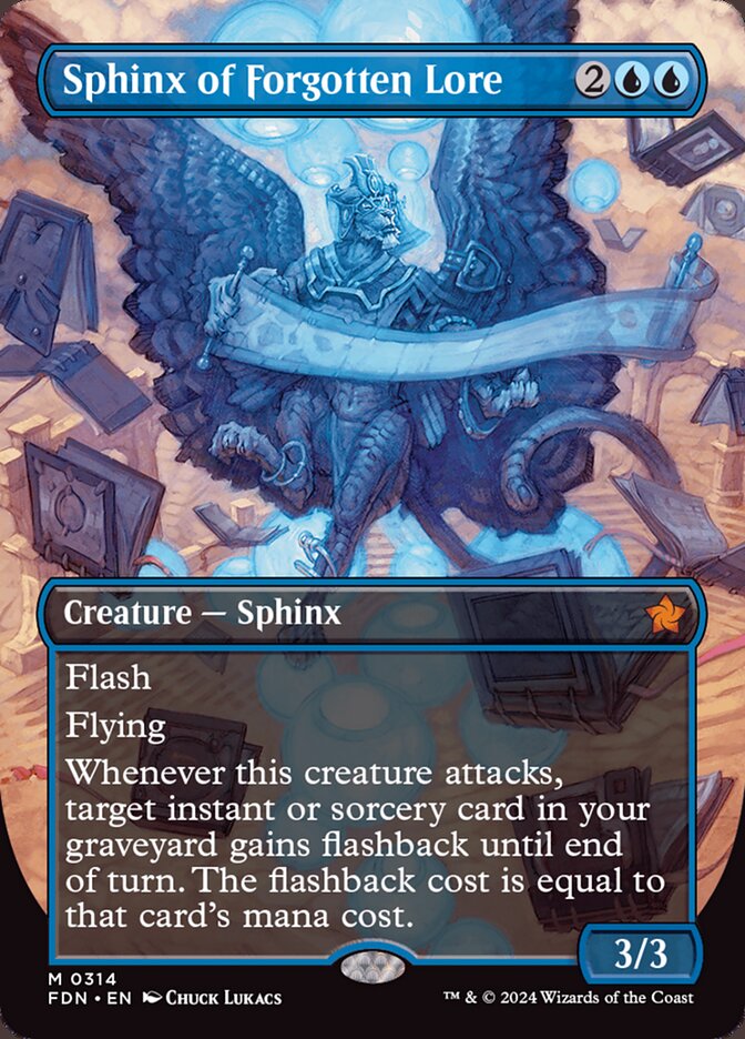 Sphinx of Forgotten Lore, Foundations Card Art