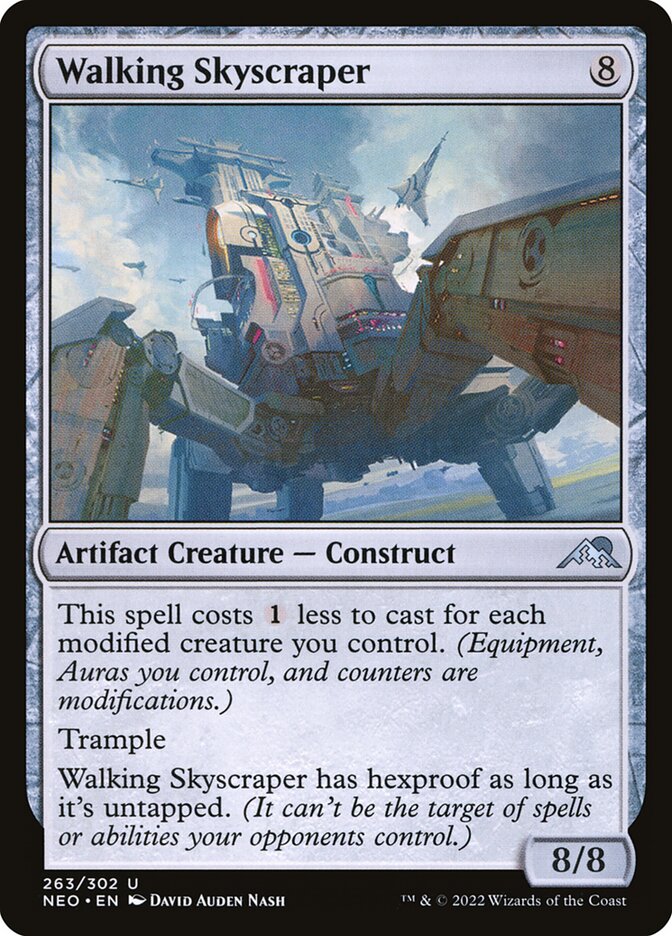 Walking Skyscraper, Kamigawa: neon dynasty Card Art