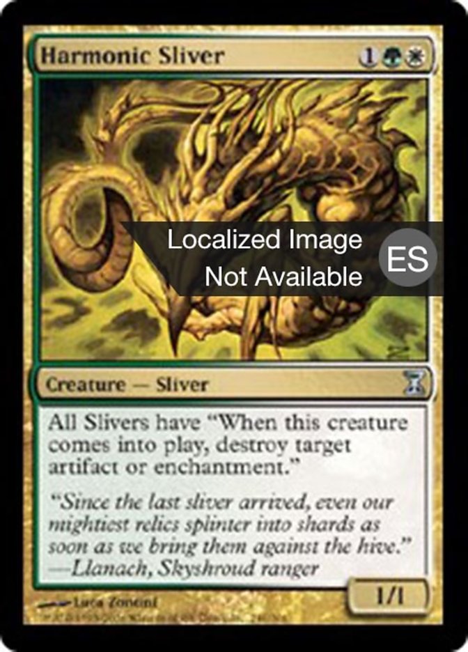 Harmonic Sliver, Time Spiral Card Art