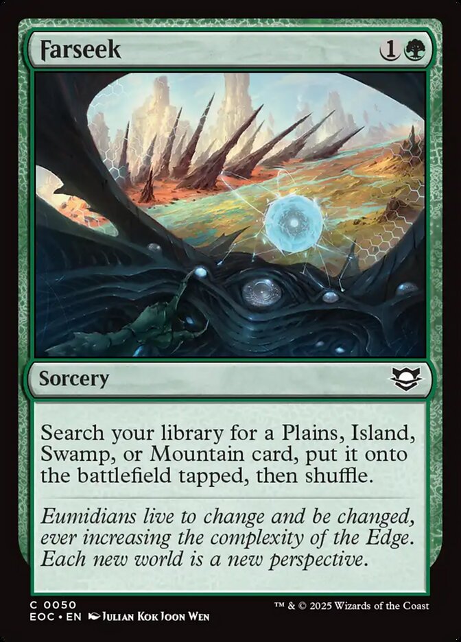 Farseek, Edge Of Eternities Commander Card Art
