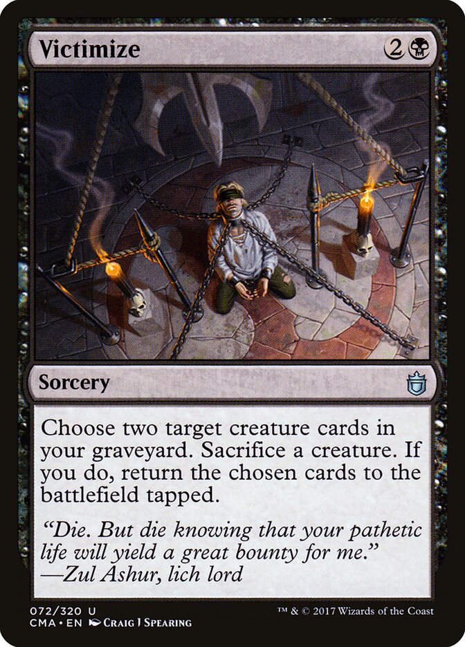 Victimize, Commander Anthology Card Art
