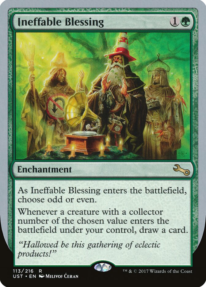 Ineffable Blessing, Unstable Card Art